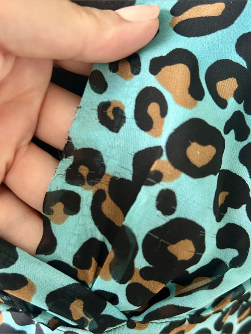 Forever 21 Leopard Print Chiffon Blouson Mini Dress - Picture 4 of 15